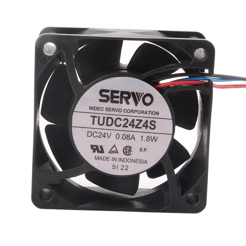 Original SERVO 12V 48V DC24V 0.08A 1.8W AC EC 6CM 60X60X25MM 6025 Double Ball Bearing Frequency Converter TUDC24Z4S Cooling Fan